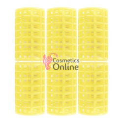 Bigudiuri din plastic medii, set de 6 bucati, 3.5 cm, cod W42